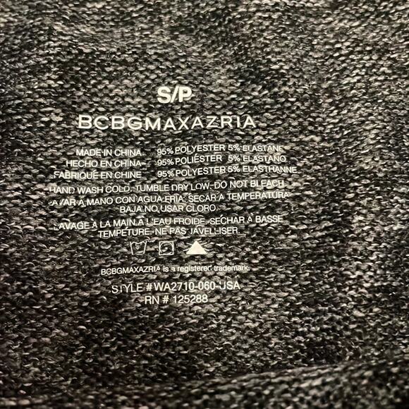 BCBGMAXAZRIA gray and black Animal Print Sweater size small - Picture 5 of 6